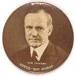 Coolidge Deeds Not Words