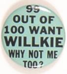 Willkie 99 Out of 100