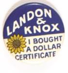 Landon-Knox Dollar Certificate