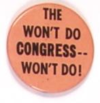 Truman Won`t Do Congress