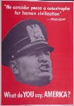 Anti Mussolini Poster