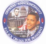 Obama Springfield Announcement
