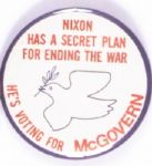 McGovern Nixon Secret Peace Plan