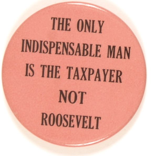 Willkie Indispensable Man is the Taxpayer