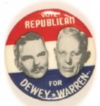 Vote Republican for Dewey-Warren