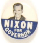 Nixon for Governor Rare Celluloid Version