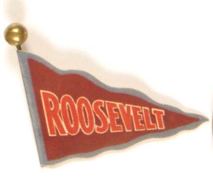 Roosevelt Celluloid Flag