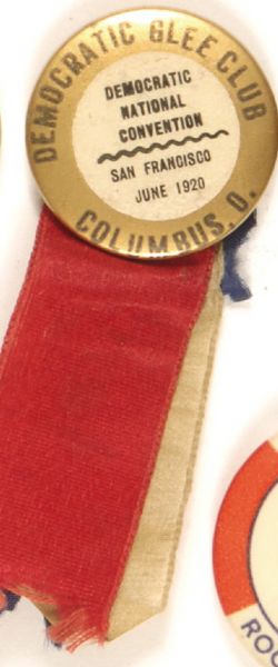 Cox Rare 1920 Convention Pin