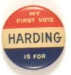 Harding First Vote