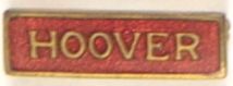 Hoover Red and Gold Enamel
