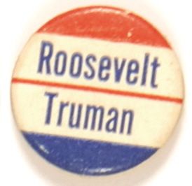Roosevelt-Truman Cardboard Button