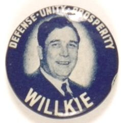 Willkie Defense, Unity, Prosperity