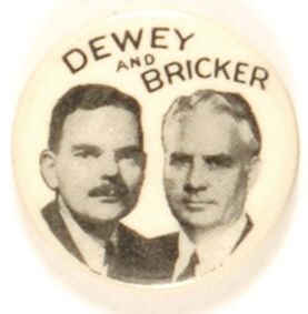 Dewey and Bricker Rare Jugate