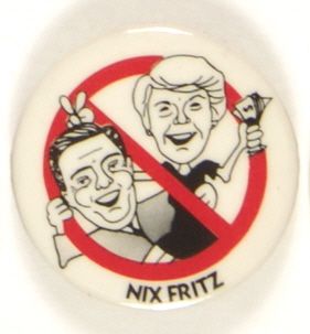 Nix Fritz Cartoon Pin