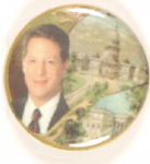 Al Gore Colorful 2000 Pin