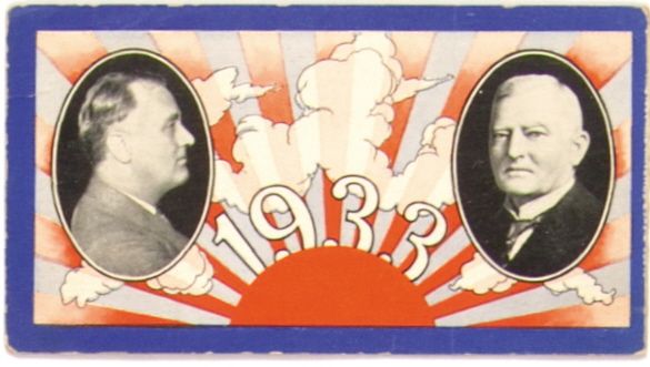FDR-Garner 1933 Inaugural Ticket