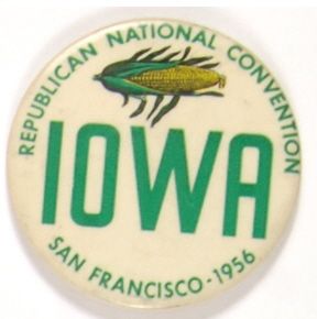 Ike Iowa Convention Pin