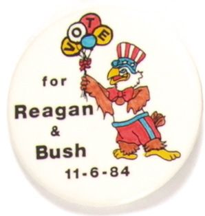 Reagan and Bush Sam the Eagle