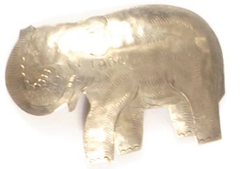 Goldwater Scarce Elephant Pinback