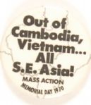 Out of S.E. Asia Mass Rally Pin