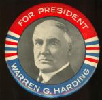 Rare Warren Harding 6 Inch Celluloid