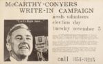 McCarthy-Conyers Write-In Poster