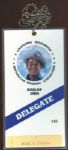 Reagan 1984 California Delegate Badge, S.I. Hayakawa