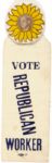 Landon Republican Worker Pin and Ribbon