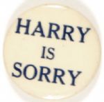Harry is Sorry