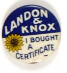 Landon and Knox Certificate