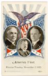 Harding Pennsylvania Campaign Card