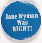Jane Wyman, Anti Reagan