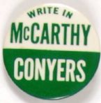 Write in McCarthy/Conyers