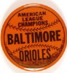 Baltimore Orioles AL Champs