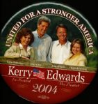 Kerry-Edwards Stronger America 9 Inch Pin