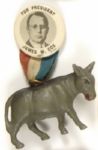 Cox for President Pin and Donkey