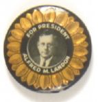 Landon for President Gold Sunflower