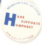 Michigan Hare Supports Humphrey