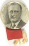 FDR Pin with Democratic Donkey