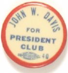 Davis for President Club