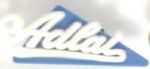 Adlai Blue, White Plastic Pinback