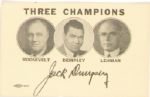 FDR, Dempsey, Lehman Election Card