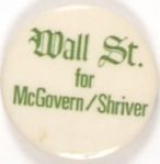 Wall Street for McGovern