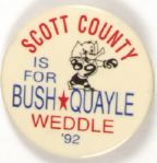 Scott County for Bush, Quayle