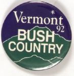 Vermont is Bush Country
