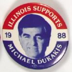 Illinois Supports Dukakis