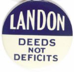Landon Deeds Not Deficits
