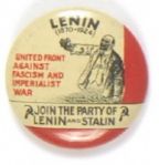 Lenin, United Front Against Fascism and Imperialist War