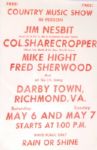 Whites Only Concert Poster