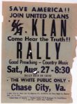 United Klans of America Poster